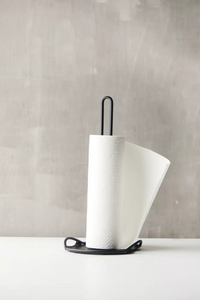 Wire paper towel holder matt black