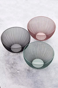 Wire basket sage green ø 25cm