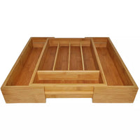 Bamboo cutlery tray expandable FSC®