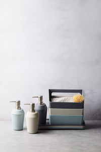 Tray in bamboo fiber dark grey