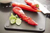 Planche à découper en fibre de bois avec rainure noir 37x27.5cm FSC®