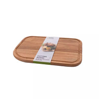 Acacia wood cutting board with groove 35x25cm FSC®