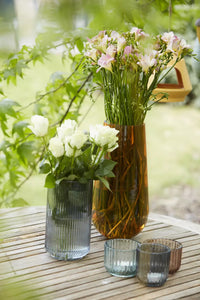 Vase blue ø 17.7cm H 18cm