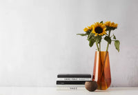 Vaas oranje Ø 17.5cm H 35cm