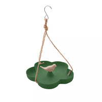 Baignoire à oiseaux/ mangeoire pour oiseaux en fibre de bambou taupe