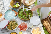 Salad serving set in rPET Summer Sand 30cm