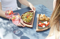 Sharing round acacia serving tray w/ magnets 33x33x2cm FSC®