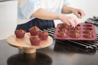 Set de pâtisserie pour muffins, cupcakes et savarins en acier anti-adhésif/silicone