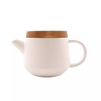 Théière avec couvercle en acacia blanc 600ml