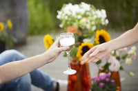 Set van champagnestop en wijnkoeler