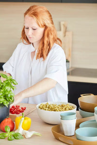 Serving bowl in rPET Summer Sand ø 24cm H 10cm