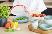 Serving bowl in rPET Icerberg Green ø 24cm H 6cm