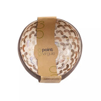 Coconut bowl with mother of pearl arches natural
