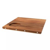 Sharing square acacia serving tray w/ magnets 33x33x2cm FSC®