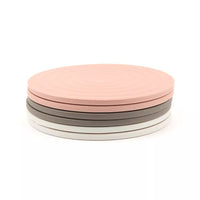 Set of 6 silicone coasters 3 colours ø 10cm