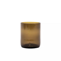 Set van 4 glazen uit upcycled glas olijfgroen 250ml