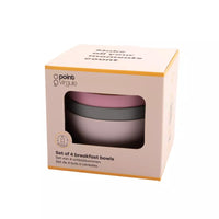 Set de 4 bols à céréales en rPET multicolore Ø 14cm H 7cm