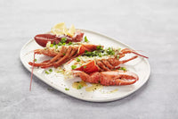 Plat de présentation blanc cassé 35x26cm