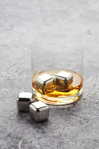 Set van 4 herbruikbare ijsblokjes met zakje