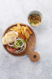 Planche à hamburger en acacia rond ø 20cm FSC®