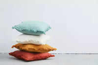 Sierkussen uit 100% gerecycleerd katoen muntgroen