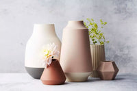 Vase en fibre de bambou terracotta ø 11cm H 10.5cm