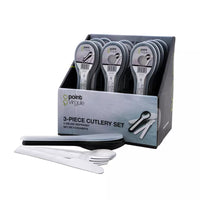 3-piece cutlery set with case