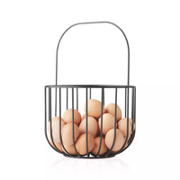 Wire panier à fruits avec anse noir