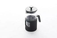 French press uit gietijzer en borosilicaatglas 750ml zwart