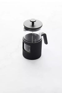 French press uit gietijzer en borosilicaatglas 750ml zwart