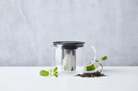 Theepot met infuser zwart 600ml