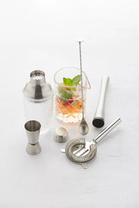 6-delige cocktailset uit glas