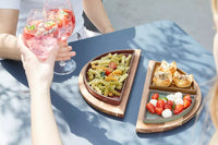 Sharing round acacia serving tray w/ magnets 33x33x2cm FSC®