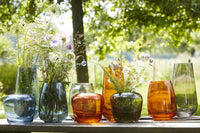 Vase bleu Ø 20cm H 18cm