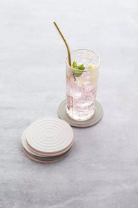 Set of 6 silicone coasters 3 colours ø 10cm