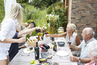 Tealight holder blue ø 10.5cm H 7.7cm