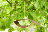 Voederhuisje vogels uit bamboevezel vintage maroon