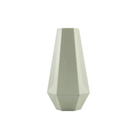 Geometric bamboo fiber vase sage green 10.8x9.5x20cm
