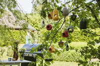 Mangeoire à oiseaux en fibre de bambou naturel