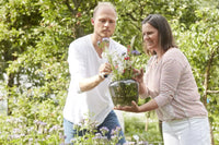 Vaas grijs Ø 20cm H 18cm