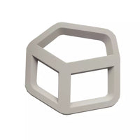 Sous-plat 3D pentagone taupe