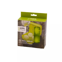 Ice ball mold for 4 balls green ø 4.5cm