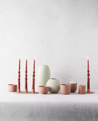 Lage vaas lichtgrijs