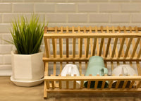 Bamboo dish rack