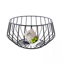 Wire panier à fruits bas noir