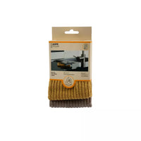 Set van 2 doeken uit microvezel geel/grijs 24x24cm