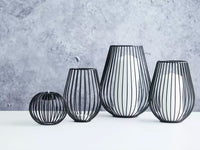 Wire candle holder black ø 11.5cm