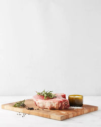 Planche à découper en bois de teck recyclé 40x30cm