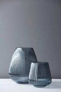 Vase bleu ø 24.5cm H 28cm