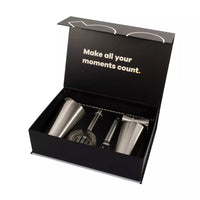 5-delige cocktailset met Boston shaker